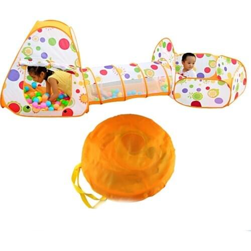 Childrens Crawling Tent Game House Tunnel House Crawling Barrel Folding Shooting Pool Ocean Ball Pool