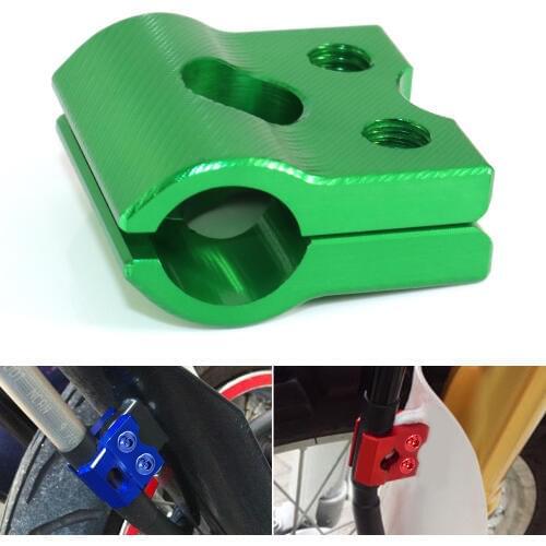 For Kawasaki KX65 KX80 KX250F KX250 KX450F KX450 KLX450R Suzuki DRZ400 RM85 RMZ250 RMX450Z Brake Line Hose Clamp CNC Aluminum