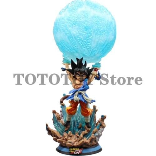 Dragon Dall Z DBZ GK Figurine Animal Figure Action Figure Kakarotto Super Saiyan Son Goku 50CM PVC Illuminable Gift Modle Figma