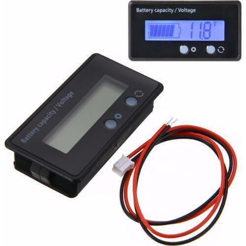 Multifunctional Battery Voltage Indicator LCD Lead-Acid Battery Capacity Indicator Voltage Tester 12V 24V 36V 48V