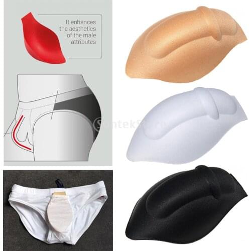 Mens Underwear Bulge Enlarge Enhancing Cup Three-Dimensional Sponge Protective Pads for Swimwear Brief Shorts Underwear Padded