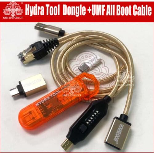 Newest Original Hydra tool Dongle is the key for all HYDRA Tool softwares + UMF ALL Boot cable set (EASY SWITCHING) & Micro