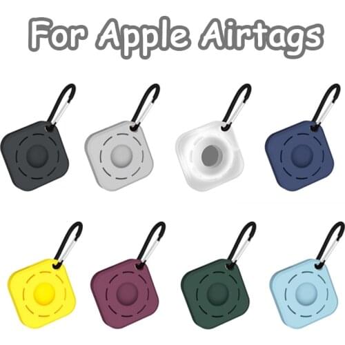 New Silicone Case For Airtag Loop Liquid Protective Sleeve Apple Locator Tracker Anti-lost Device Keychain Protective Sleeve Hot