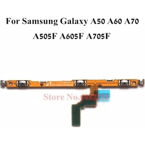 Original Power side buttons Flex cable For Samsung Galaxy A50 A505F A60 A605F A70 A705F ON OFF Volume Audio+- control key FPC