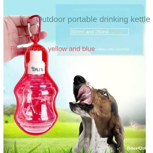 Dog Drinking Fountain Outdoor Portable Kettle Cats and Dogs Traveling Out Walking Dog Hanging Pet Drinking Kettle Pet Supplies