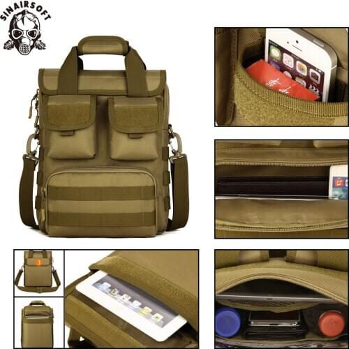 Tactical Backpack Nylon 12 Inch Tablet Military Bags Cross Body Camouflage Molle Hunting Camping Hiking Sports Functional Bag