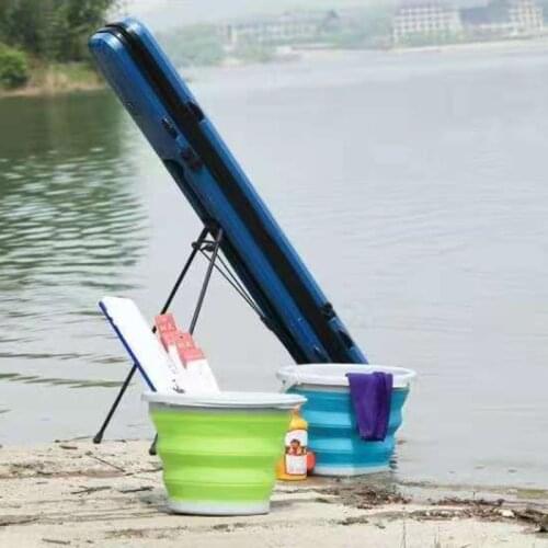 5L/10L Collapsible Bucket Portable Folding Bucket Water Bucket Container with Sturdy Handle for Backpacking Camping Outdoor