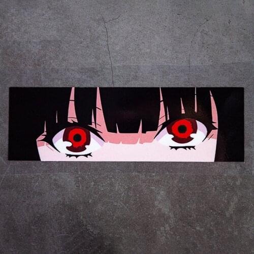 Car Styling Sticker Auto Oil Tank Window Body Vinyl Computer Decals for Anime Cartoon Peeping Eyes Girl