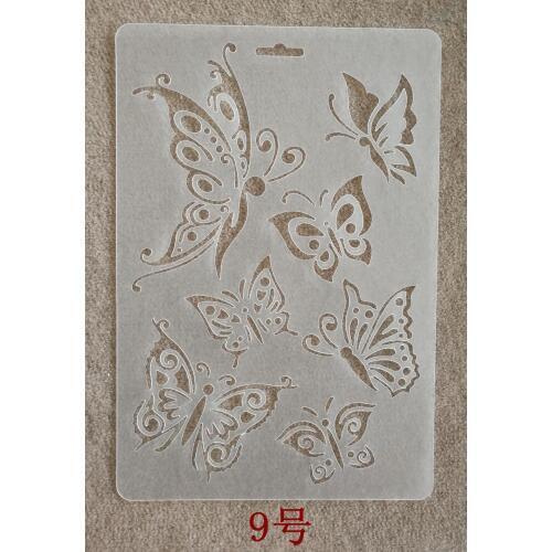 20 pcs T09 Paint Stencils Drawing wholesale Template Ruler Diy Album Theme Ruler Metal Corner Scrapbooking