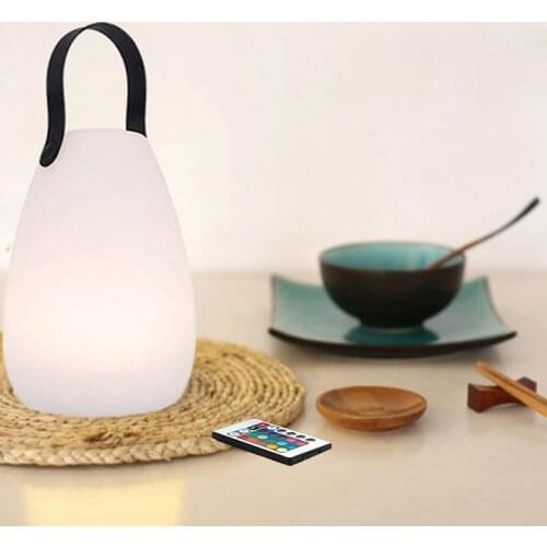 Outdoor Waterproof LED Table Lamp Night Light Bedroom Decoration Home Atmosphere Remote Control Atmosphere Lights Portable Lamps