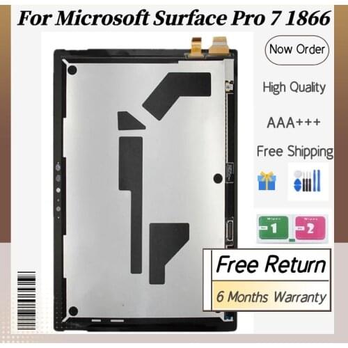 High Quality Lcd For Microsoft Surface Pro 7 1866 LCD Display Touch Screen Digitizer Assembly For Microsoft Surface Pro 7 Lcd