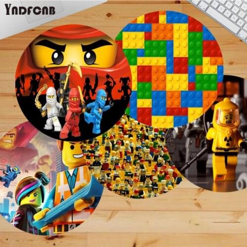 YNDFCNB Non Slip PC Legos Customized laptop Gaming round mouse pad gaming Mousepad Rug For PC Laptop Notebook