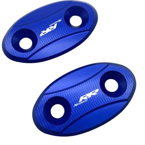 For BMW S 1000 RR S1000RR 2009-2018 2017 2016 2015 2014 Motorcycle Mirror Hole Cover Windscreen Driven Mirror Eliminators Cap