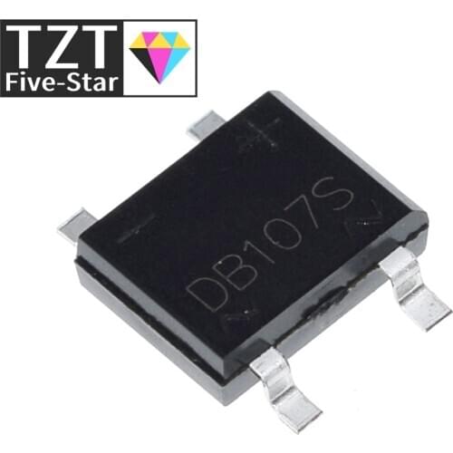 10PCS SMD DB107 DB107S 1A 1000V Single Phases Diode Rectifier Bridge