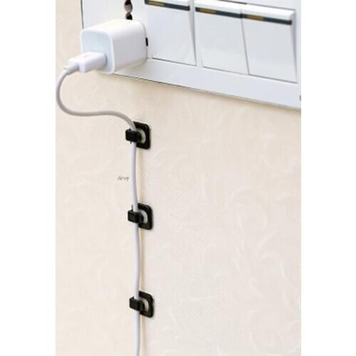 18Pcs Self-adhesive Wire Tie Cable Mount Clamp Clip Car USB Cable Sticker Fixed