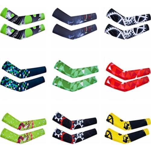 2019 Cycling Arm Warmers Men Summer Sports MTB Bike Arm Sleeve UV Protection Outdoor Breathable Basketball Bicycle Arm Sleeves