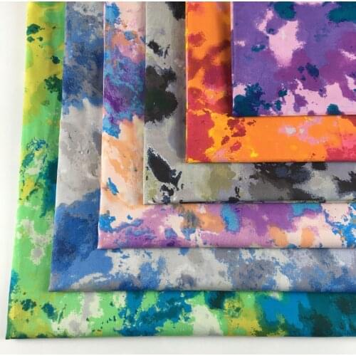 5pcs 20X25cm, Tie-dyes Cotton Patchwork Fabrics For Needlework DIY Handmade Accessories