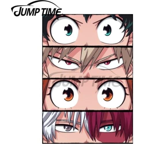 JumpTime 13 x 8.6 cm Eyes from My Hero Academia Car Stickers Windshield Wall Waterproof Decal VAN Personality Car Assessoires