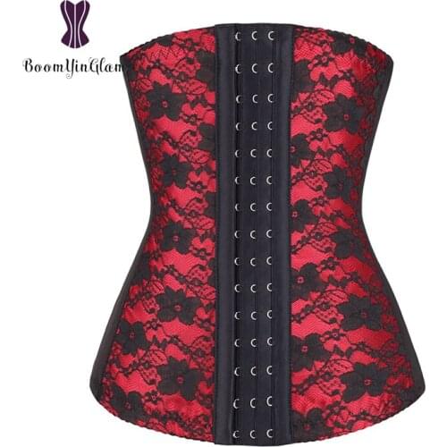 Free shipping 4 colors choice floral lace underbust corset waist trainer slimmimg tummy belt waist cincher shaper 884A