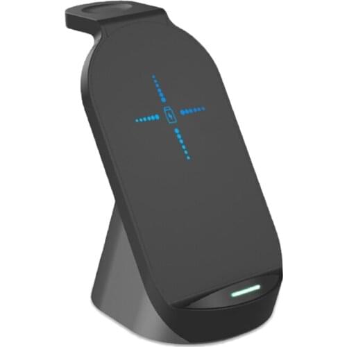 Fast 3 in 1 15W Wireless Charger Compatible with i Watch 1/2/3/4/5 Gens, Huawei P30/P30 Pro/Mate 20/Mate 20 Pro Phones