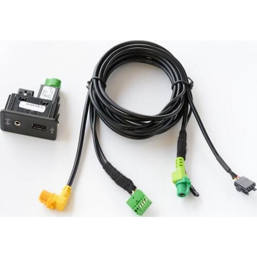 CarPlay MDI USB Aux AMI Install Plug Socket Harness Fit For golf 7 mk7 5G0 035 222 E 5G0035222E