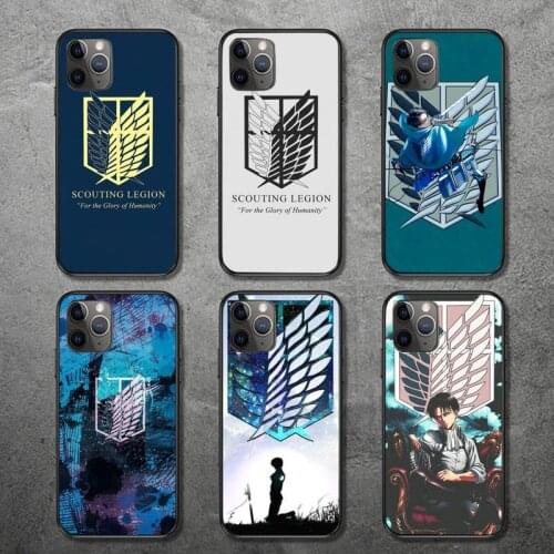 Anime Japanese attack on Titan Phone Case for iPhone 12 11 mini pro XS MAX 8 7 6 6S Plus X 5S SE 2020 XR