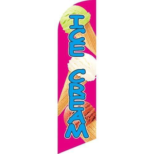 Digital Printing Ice Cream Feather Flag