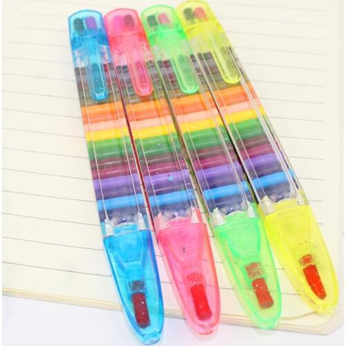 Colorful Painting Toys 20 Colors Wax Crayon Baby Souvenirs Wedding Gifts for Guests Kids Back To School Present Party Favors