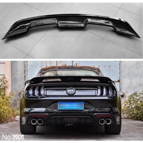 High quality ABS primer & Carbon Fiber Rear Trunk Lip Spoiler Wing For Ford Mustang GT500 Style 2015 2016 2017 2018 2019 2020