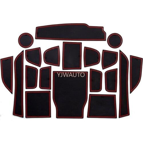 Door Slot Mat for BMW X5 2019 Gate Groove Cushion Car Door Rubber Cup Holder Mats Anti-slip Carpets Position