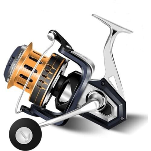 FB8000-12000 4.4:1 Metal spool fishing reel 15KG maximum resistance spinning wheel saltwater reel fishing accessories