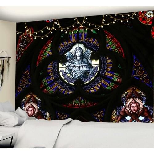 Evangelical Missionary Tapestry Wall Hanging Mandala Eye Horror Psychedelic Pattern Bohemian Magic Dormitory Decor