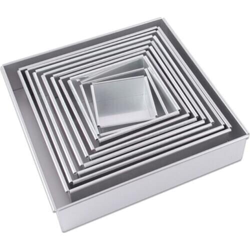 4-10 Inch DIY Square Non Stick Cake Pan Pie Loaf Toast Bread Mold Bakeware Tray B85C