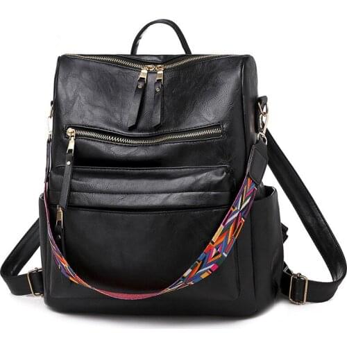 Women Fashion Travel Backpack Ladies Handbag Youth Leather Backpack for Teenage Girls Female School Shoulder Bag Bagpack mochila