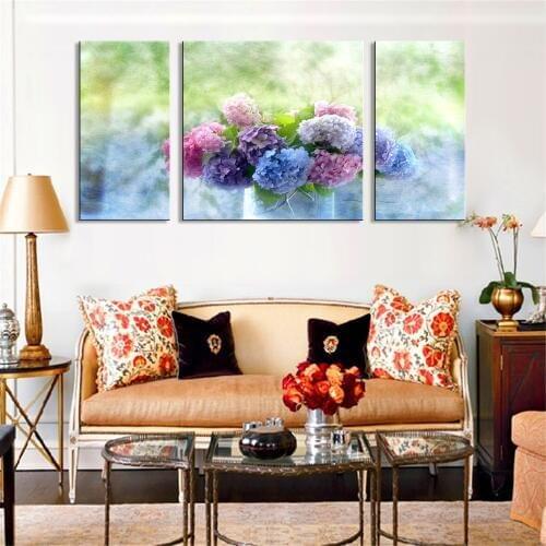 Nordic plaques modern paintings on canvas art print Modular painting flowers triptych painting orchid posters and nursery dec