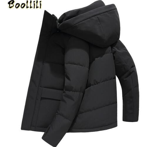 Boollili Winter Coat Men 90% White Duck Down Jacket Korean Puffer Jacket Men Hooded Warm Parka Casaco