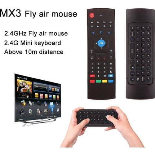 MX3 Fly Air Mouse Remote Control Wireless Mini Keyboard 2.4Ghz For mini PC HTPC Laptop Smart TV kiii z4 m8s t95 Android TV Box