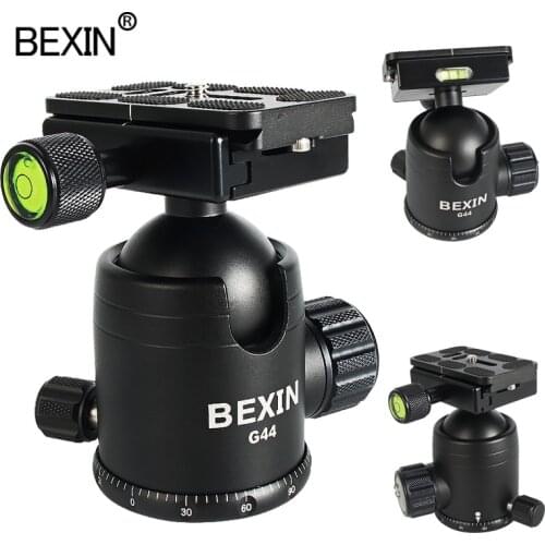 Aluminum Alloy Professional Tripod Ball Head Panorama Adapter Head With One Horizontal Bubble For Dslr Camera Monopod Mount Head