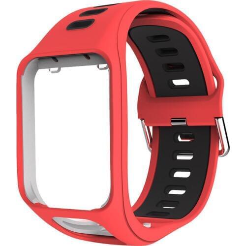 Silicone Watchband Wrist Band Strap For TomTom 2 3 Series Runner Spark 3 Music GPS Soft Smart Watch Belt Bracelet Band Accessory