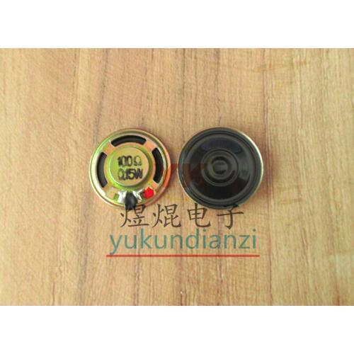 100Ω 0.15W diameter 23MM high 4MM waterproof speaker 100R speaker speaker