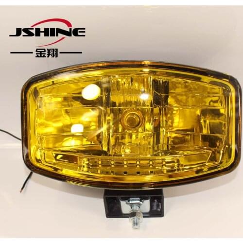 Yellow glass Truck head lamp light JUMBOO 320 FF Long Distance Spot Lights Set H7 + W5W with LED light