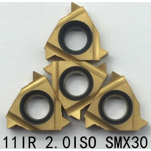 10pcs 11IR 2.0ISO SMX30/SMX35 Carbide Insert For Threading Turning Tool Boring BAR blade High cost performance