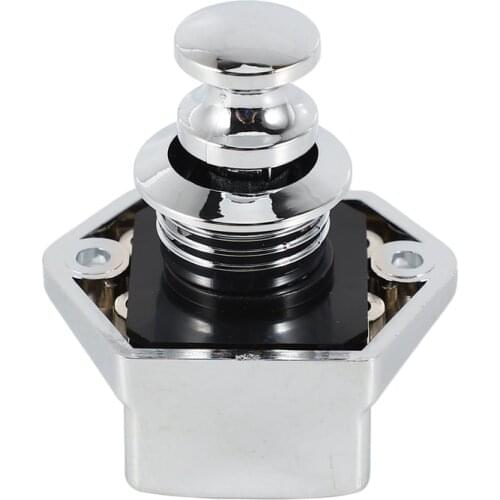 10 Pcs Push Button Keyless Lock Latch Cupboard Caravan Lock for RV Drawer Cabinet Doors Thickness 15-27mm