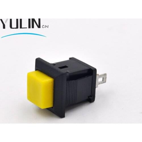 10pcs/lot DS428F push on 13*11mm non-locking square switch Momentary Push button switch