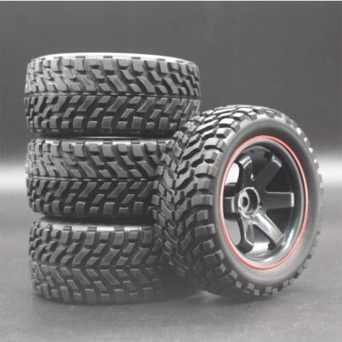 4pcs/lot 1/16 Rally Tire Buggy Off-road Wheels Tires Diameter 75mm Width 26mm for RC Car HSP 94123