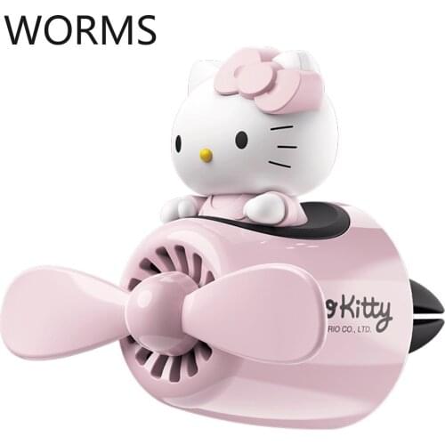Lovely cartoon girl in car aromatherapy car decorated with car exhaust vent lasting perfume anime car accessories