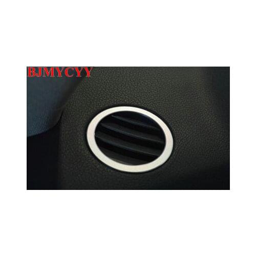 BJMYCYY 2Pcs/set Car Dashboard Air Vent Decoration Circle Trim For Mercedes Benz W212 E Class 2009-2019 Car Interior Styling