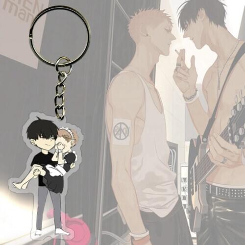 Cute Keyrings Youth Key Holder Cartoon Figure Old Xian Hetian Jian Yi Pendent Key Ring Jewelry Anime 19 Days Keychain