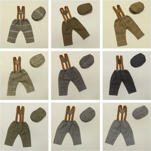 Dvotinst Newborn Photography Props for Baby Cute Soft Gentleman Suspender Pants Outfits Hats Fotografia Studio Shoot Photo Props