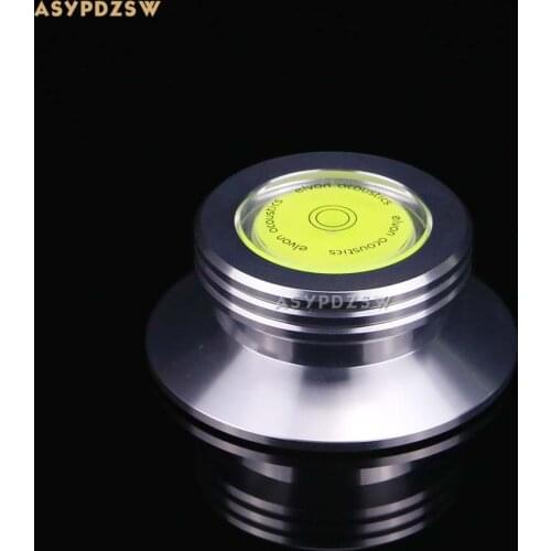 Elvon Metal LP Vinyl Turntable disc stabilizer Record weight With spirit level